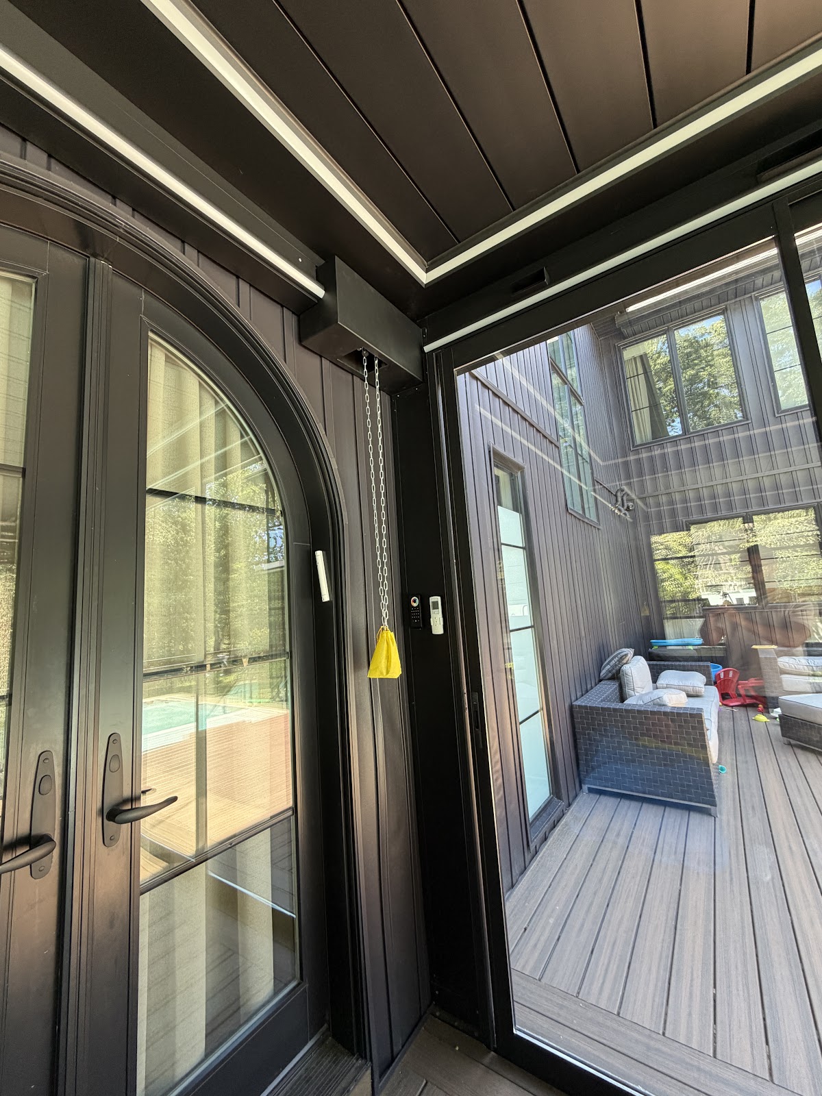 Pergola interior door detail